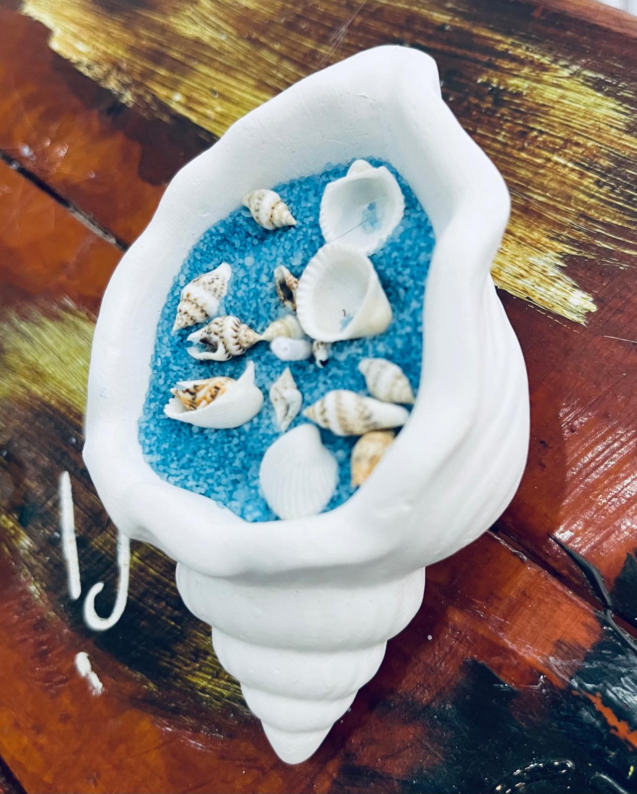 Dekoratif Deniz Kabugu Mum 2